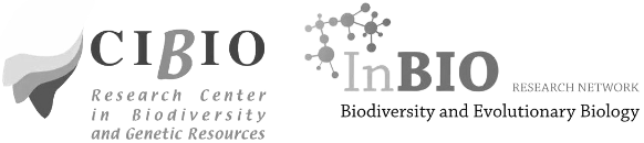 Logo do Cibio - Research Center in Biodiversity and Genetic Resources e Logo da InBio - Research Network Biodiversity and Evolutionary Biology