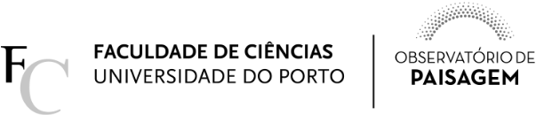 Logo da Faculdade de Ciências - Universidade do Porto e Logo Obrservatório de Paisagem